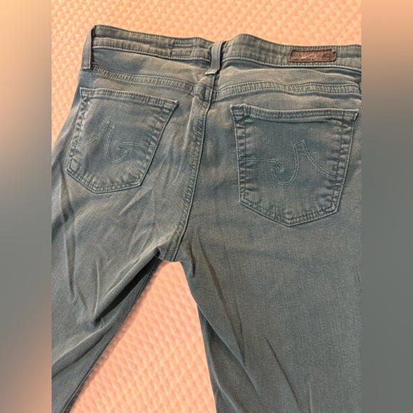 Ag Adriano Goldschmied Jeans - The Stevie Ankle Slim Straight Leg - Teal - Picture 7 of 9
